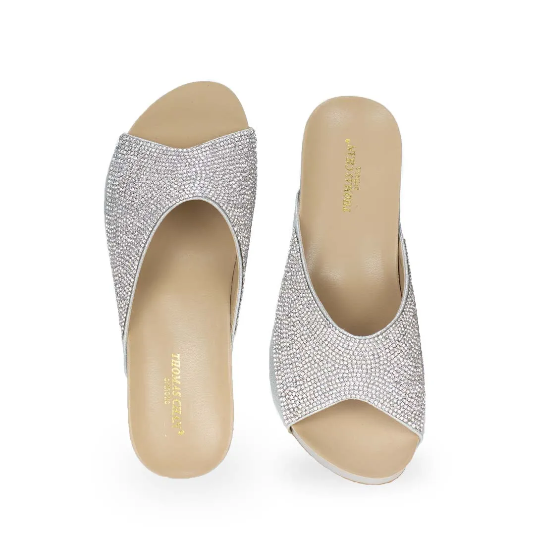 [EXTRA 20% off at cart] Glitter Crystal Dinner Wedges [ODD SIZES LEFT]