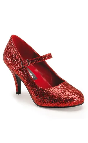 GLINDA-50G Red Glitter Heels (AU Stock)