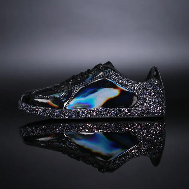 Glossy Glitter Sneakers