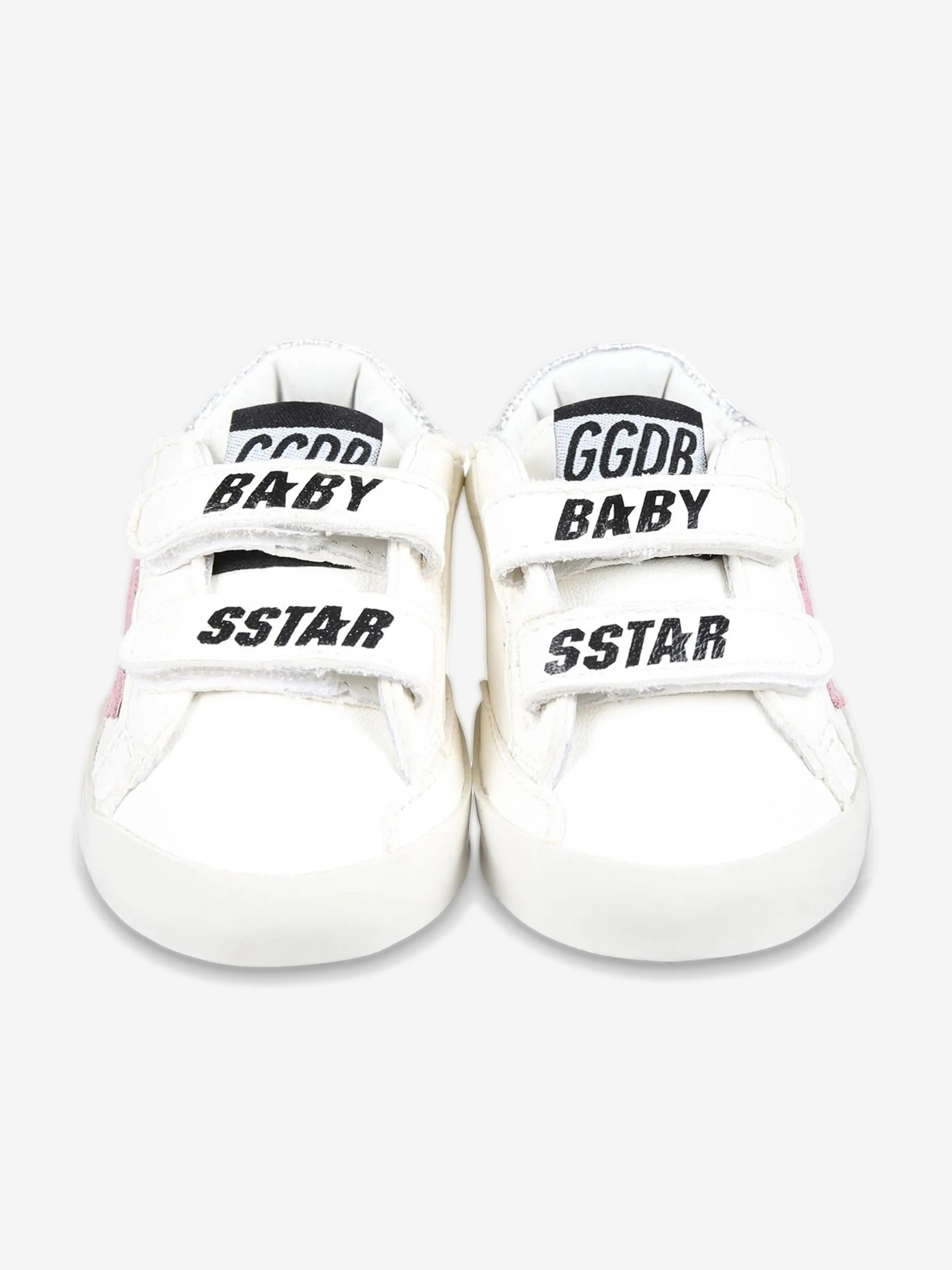 Golden Goose Girls Leather Suede Star Trainers in White