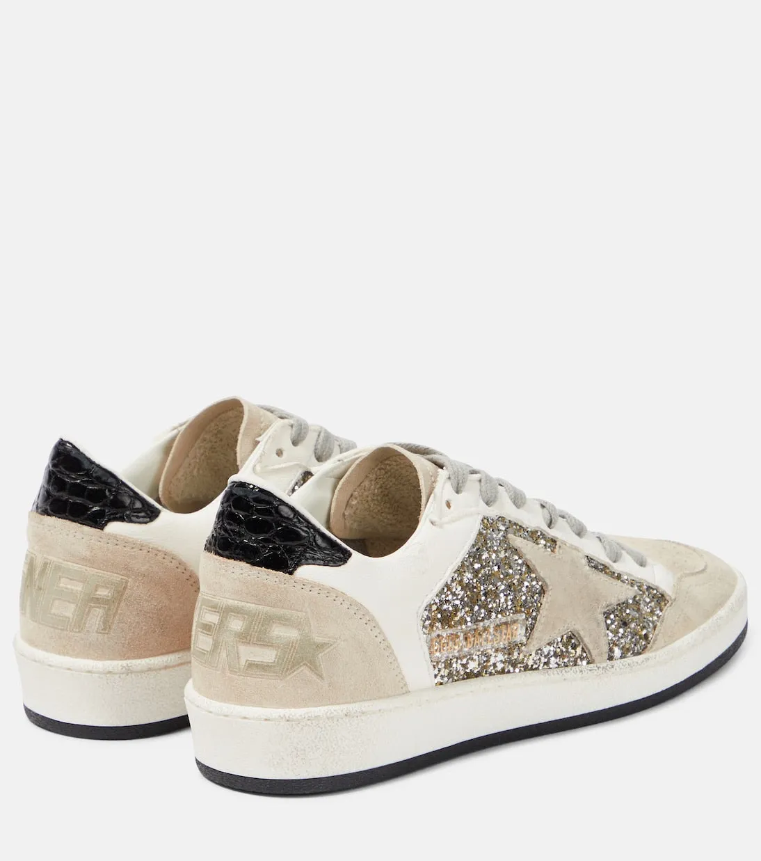 Golden Goose glitter ball star sneakers, multicolor