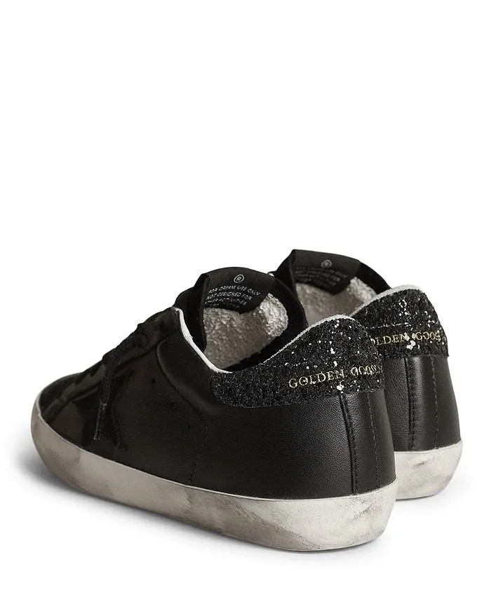 Golden Goose Women's Superstar Glitter Heel Low Top Sneakers