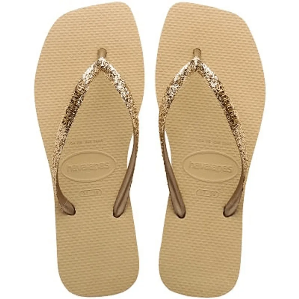 HAVAIANAS SQUARE GLITTER AREIA