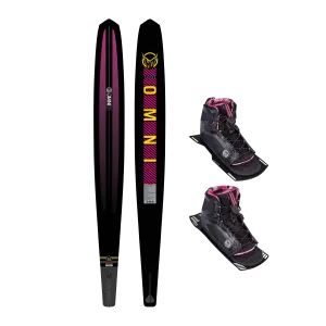 HO Sports Women's Carbon Omni Waterski w/ Double Stance 110 Boots Package