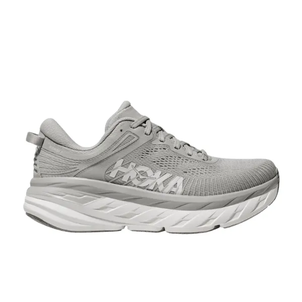 HOKA Men's Bondi 7 (Wide Width) Grey