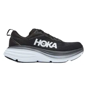 Hoka Womens Bondi 8 - Black/White (1127952-BWHT)