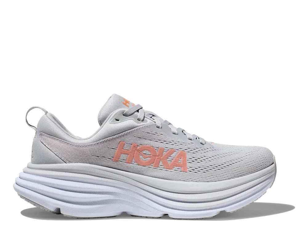 'HOKA' Women's Bondi 8 - Harbor Mist / Lunar Rock (Wide)