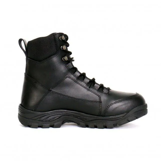 Hot Leathers Men's Black Leather Swat Style Lace Up Boots  BTM1010