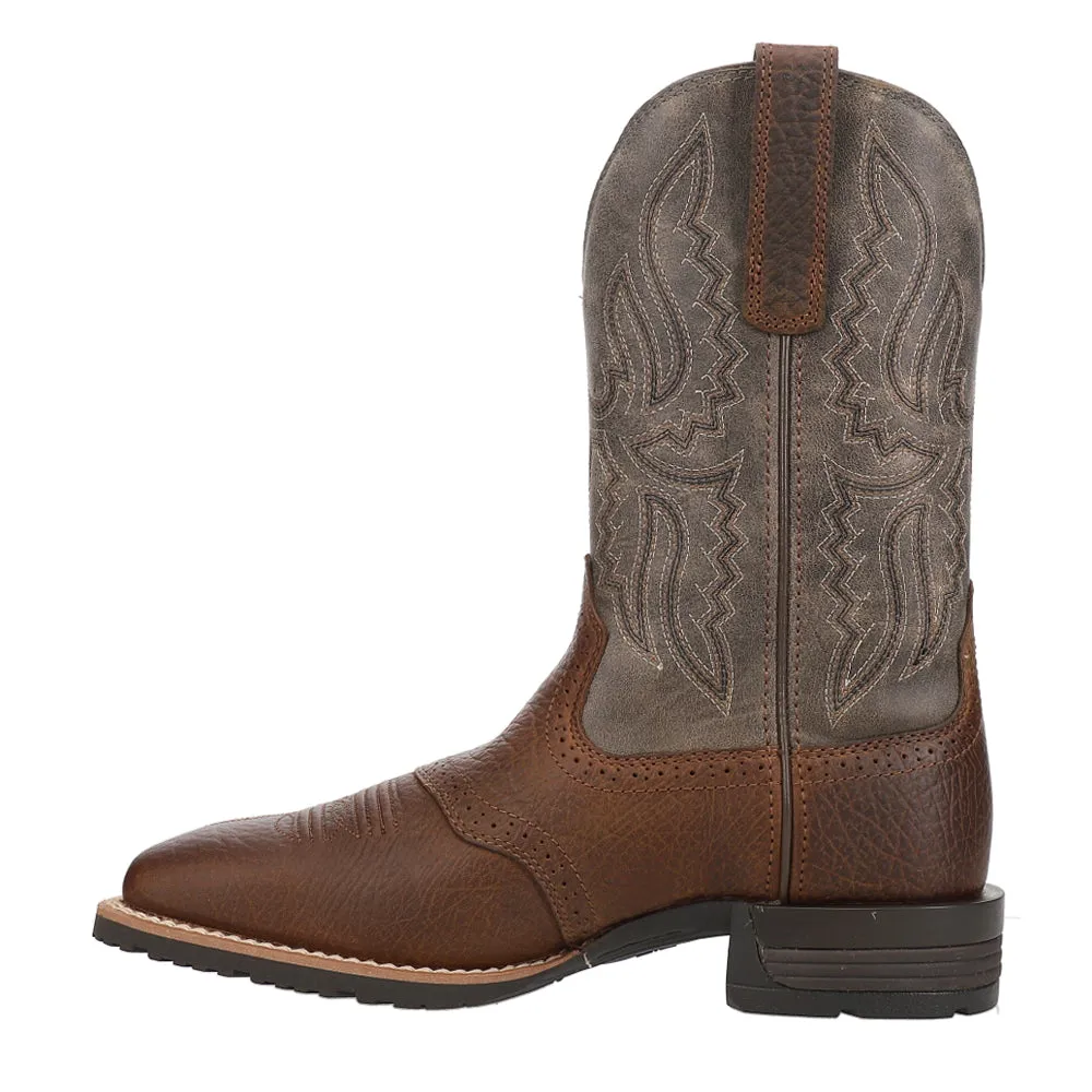 Hybrid Ranchway Embroidered Square Toe Cowboy Boots