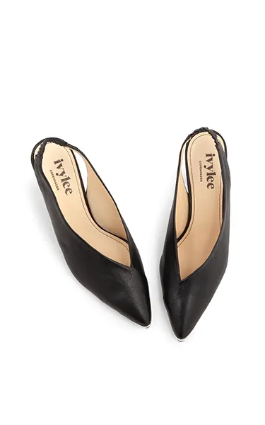 Ivy Lee Shane Pumps in Black Nappa