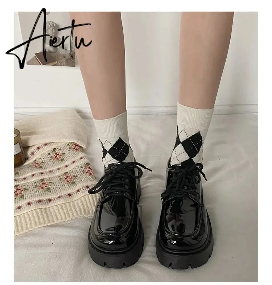 Japanese School Uniform Jk Student Shoes Girls Women Kawaii Lolita Soft Sister Round Toe Platform low Heel shoes Mary Jane Shoes