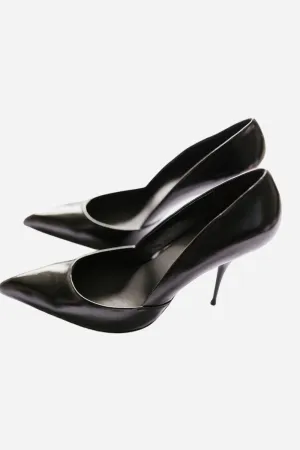 Jeffrey Campbell Convince Dress Pump in Black Leather