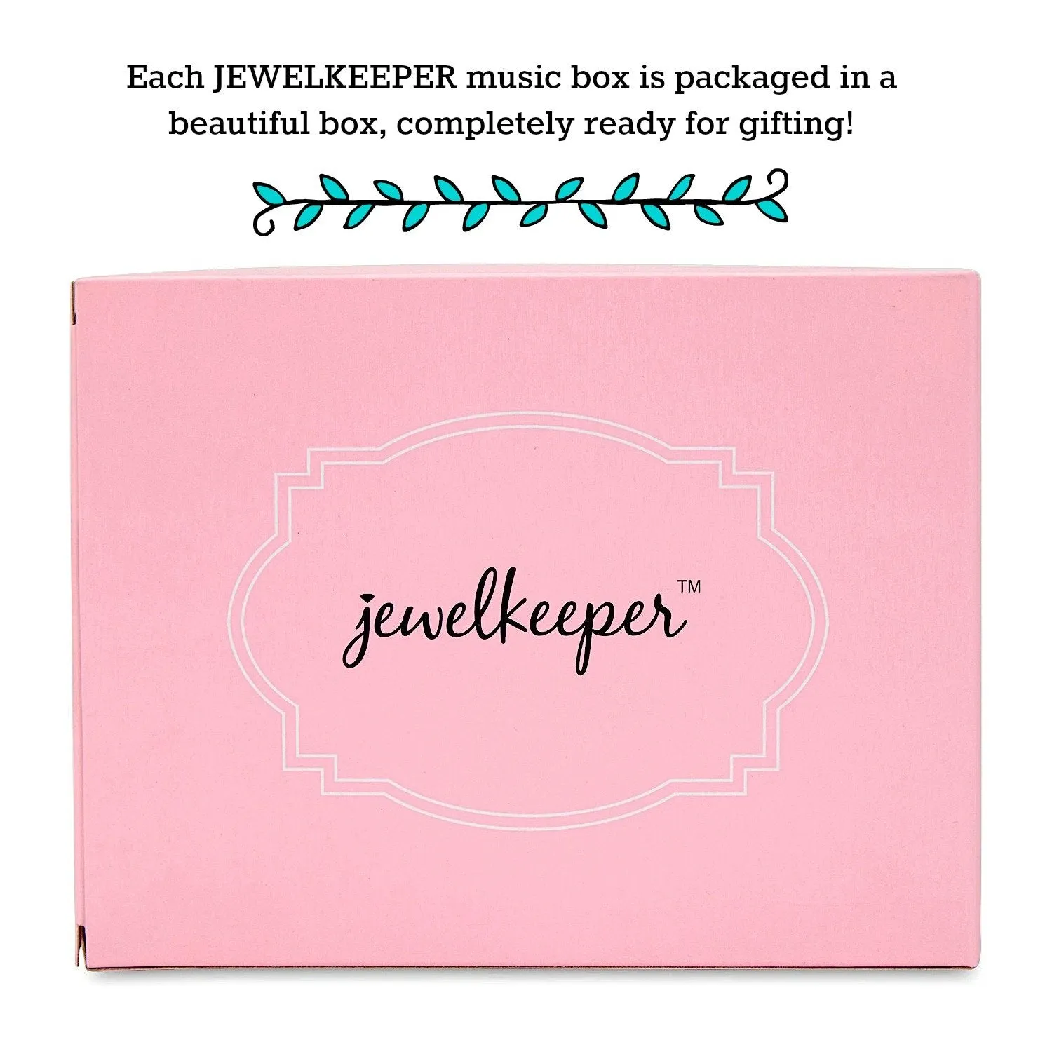 Jewelkeeper Personalize-Your-Own Pink Girl's Musical Ballerina Jewelry Box, You are My