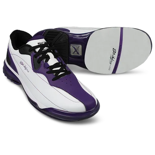 KR Strikeforce Dream White/Purple Left Hand High Performance Women's Bowling Shoes