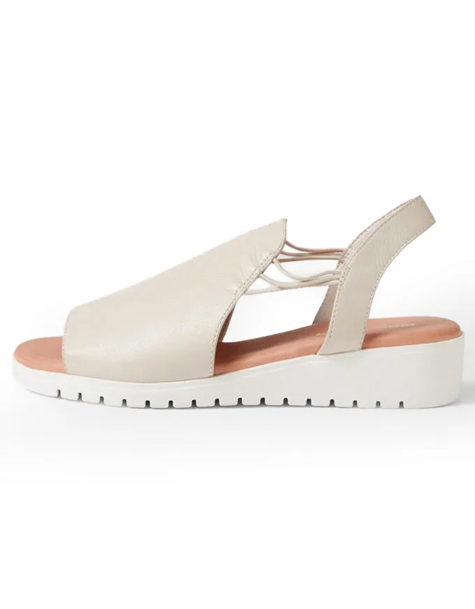 MARLISS Sandals Almond/White Leather