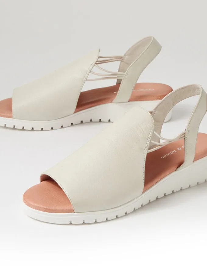 MARLISS Sandals Almond/White Leather