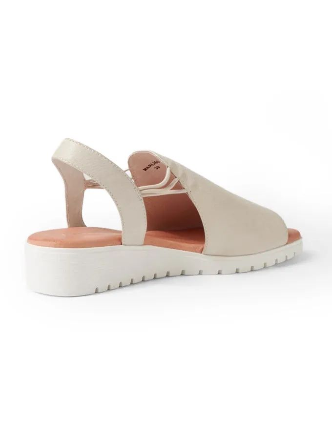 MARLISS Sandals Almond/White Leather