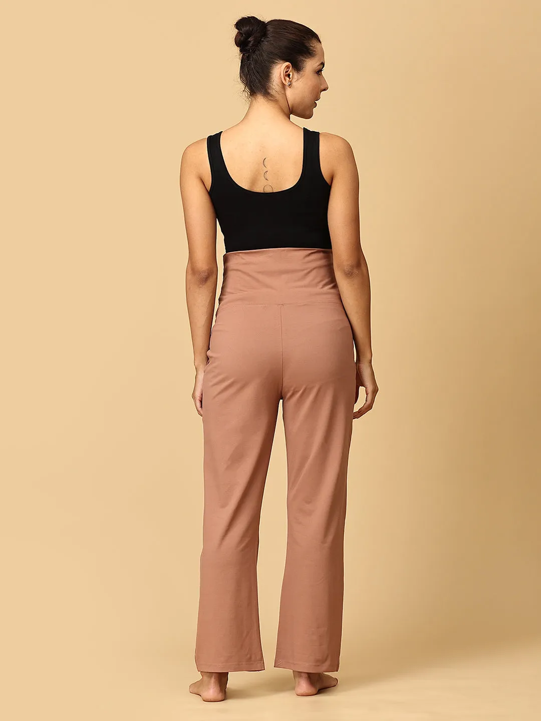 Mauve Dynamic Maternity Yoga Trackpants