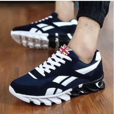 Men Casual Shoes Lace-up Red Blue Spring Autumn Mens comfortable Breathable Footwear