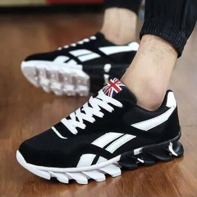 Men Casual Shoes Lace-up Red Blue Spring Autumn Mens comfortable Breathable Footwear