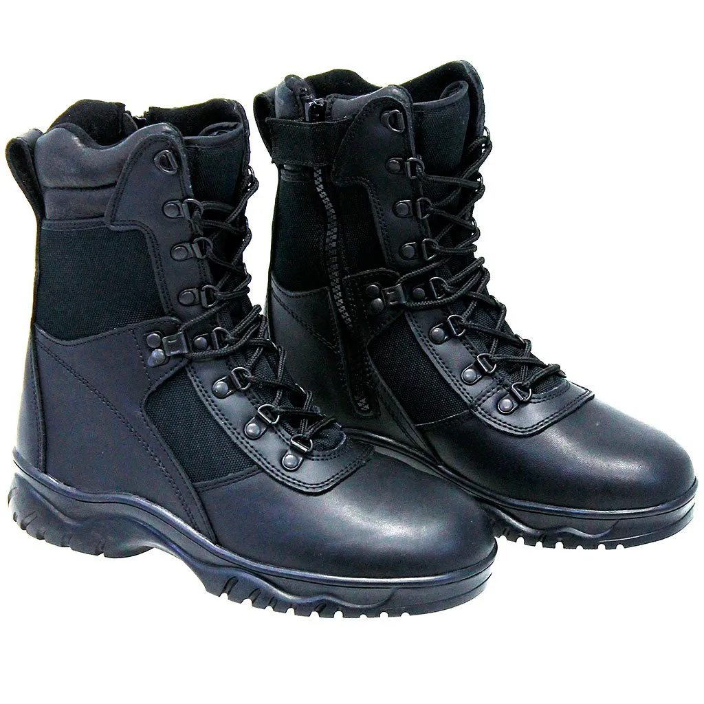 Men's 8 in Tactical Boots with Zipper #BM5053ZLK ()