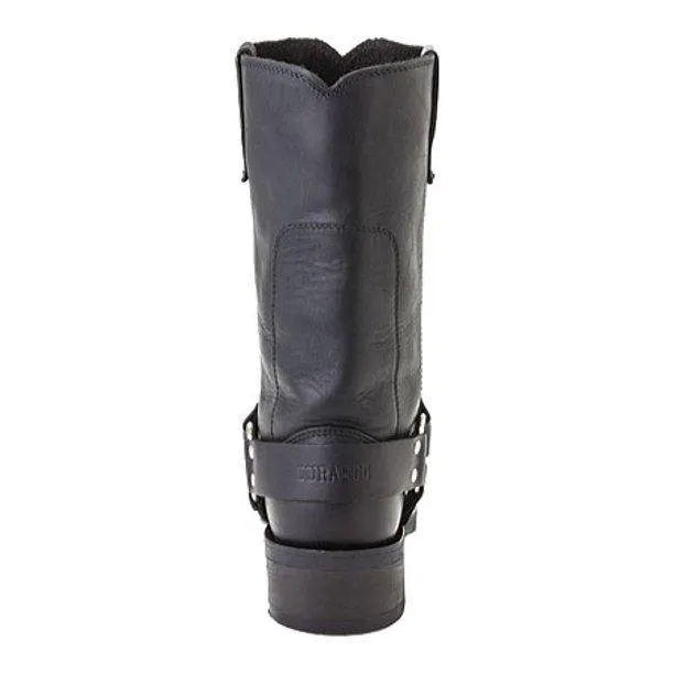 MENS DURANGO® BLACK HARNESS BIKER LEATHER BOOT