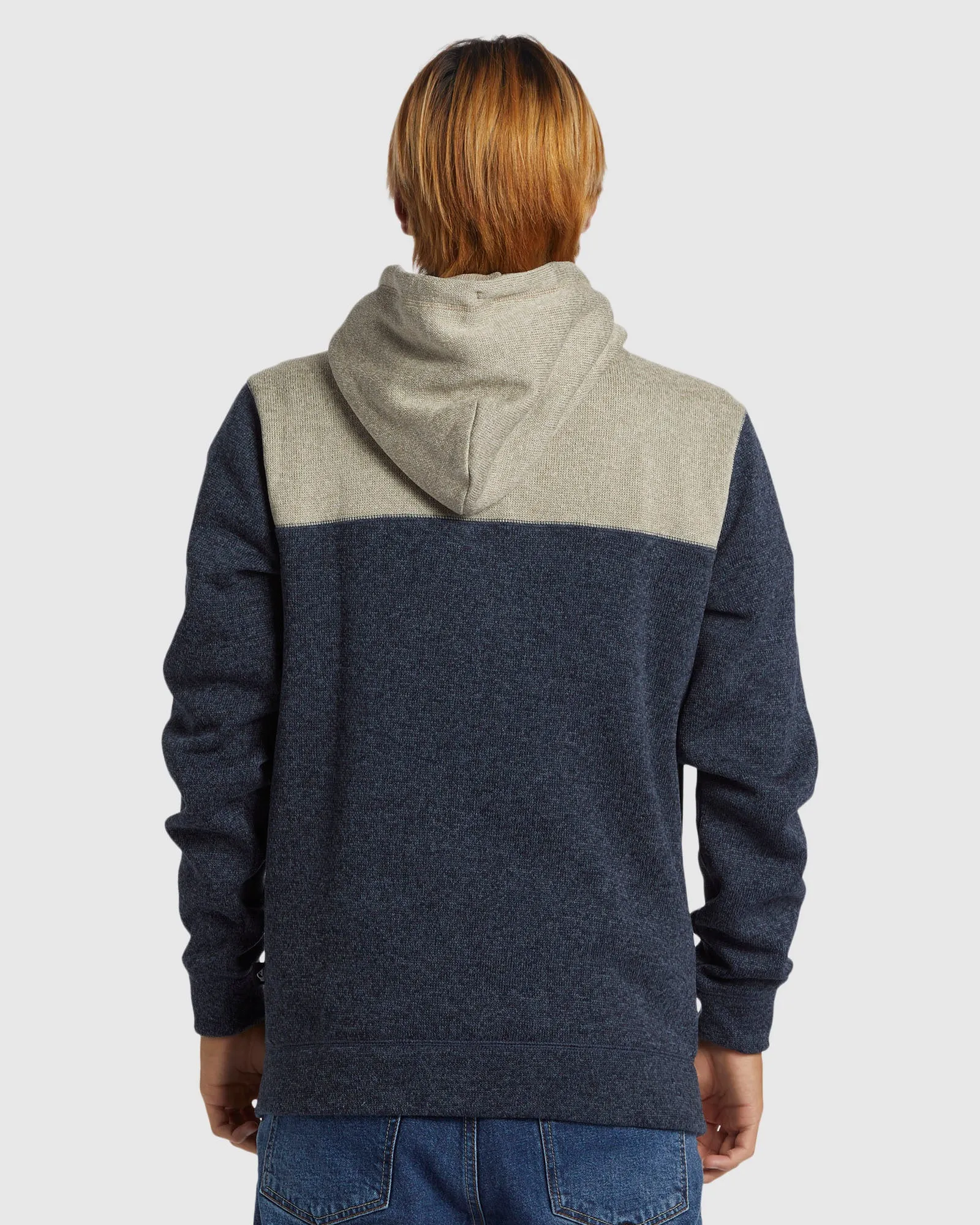 Mens Keller Block Zip-Up Hoodie