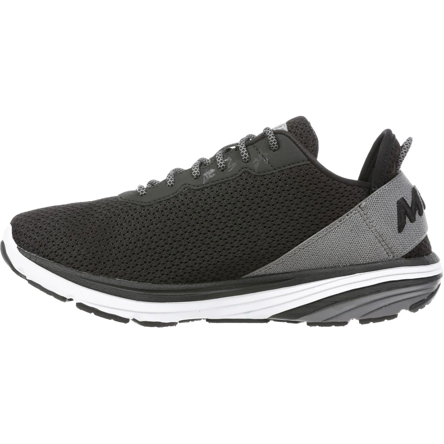 Men's MBT Gadi Black/Grey Mesh