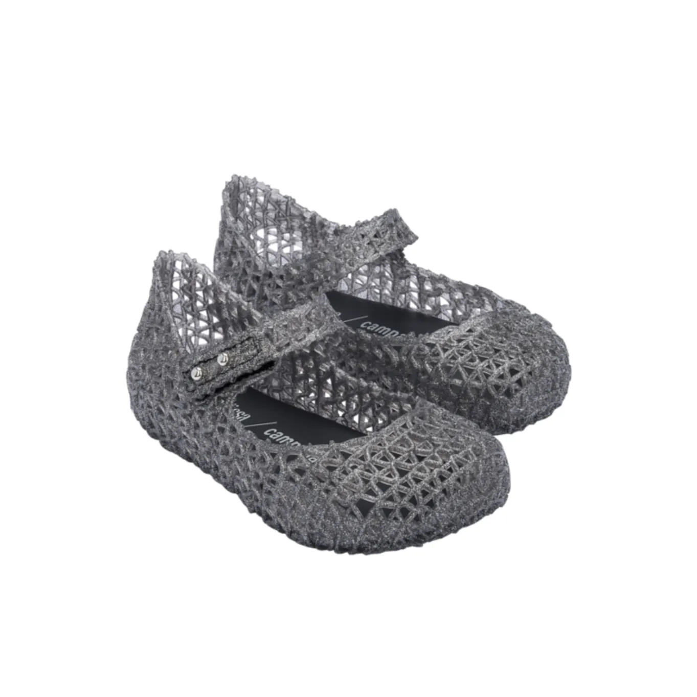 Mini Melissa Mini Campana Papel - Pewter (Black)