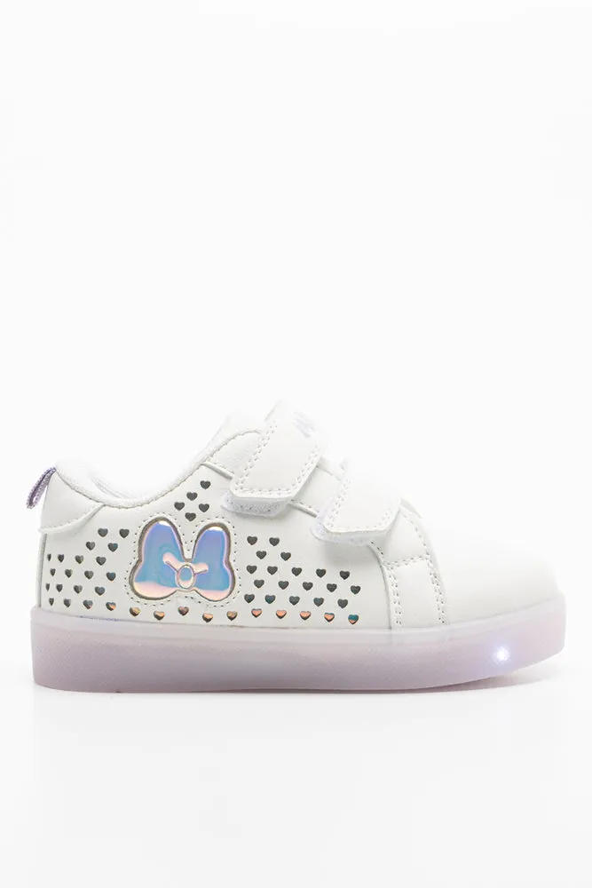 Minnie Mouse Light Up Sneaker White