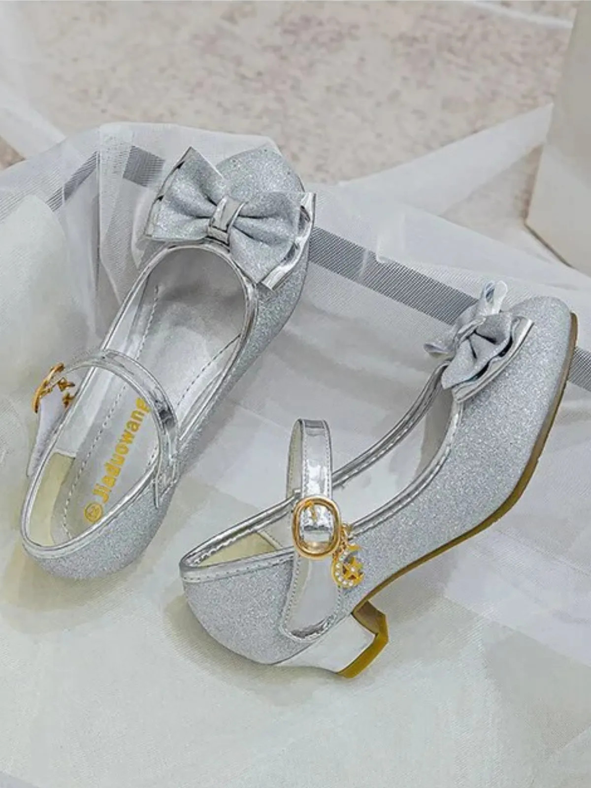 Moon and Stars Shimmer Princess Heels by Liv and Mia