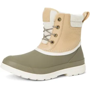 Muck Boots Originals Duck Lace Light Brown Rubber Neoprene/Leather Female Textile/Weather Wellingtons