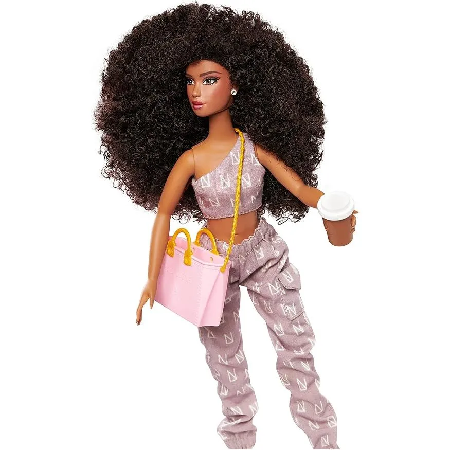 Naturalistas Fashion Pack Coffee Casual 7-Piece Outfit and Accessories Set for 11.5-Inch Tall Naturalistas Dolls, Designed and Developed by Purpose Toys