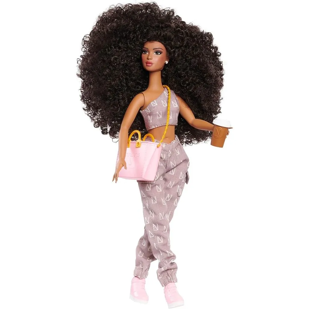 Naturalistas Fashion Pack Coffee Casual 7-Piece Outfit and Accessories Set for 11.5-Inch Tall Naturalistas Dolls, Designed and Developed by Purpose Toys