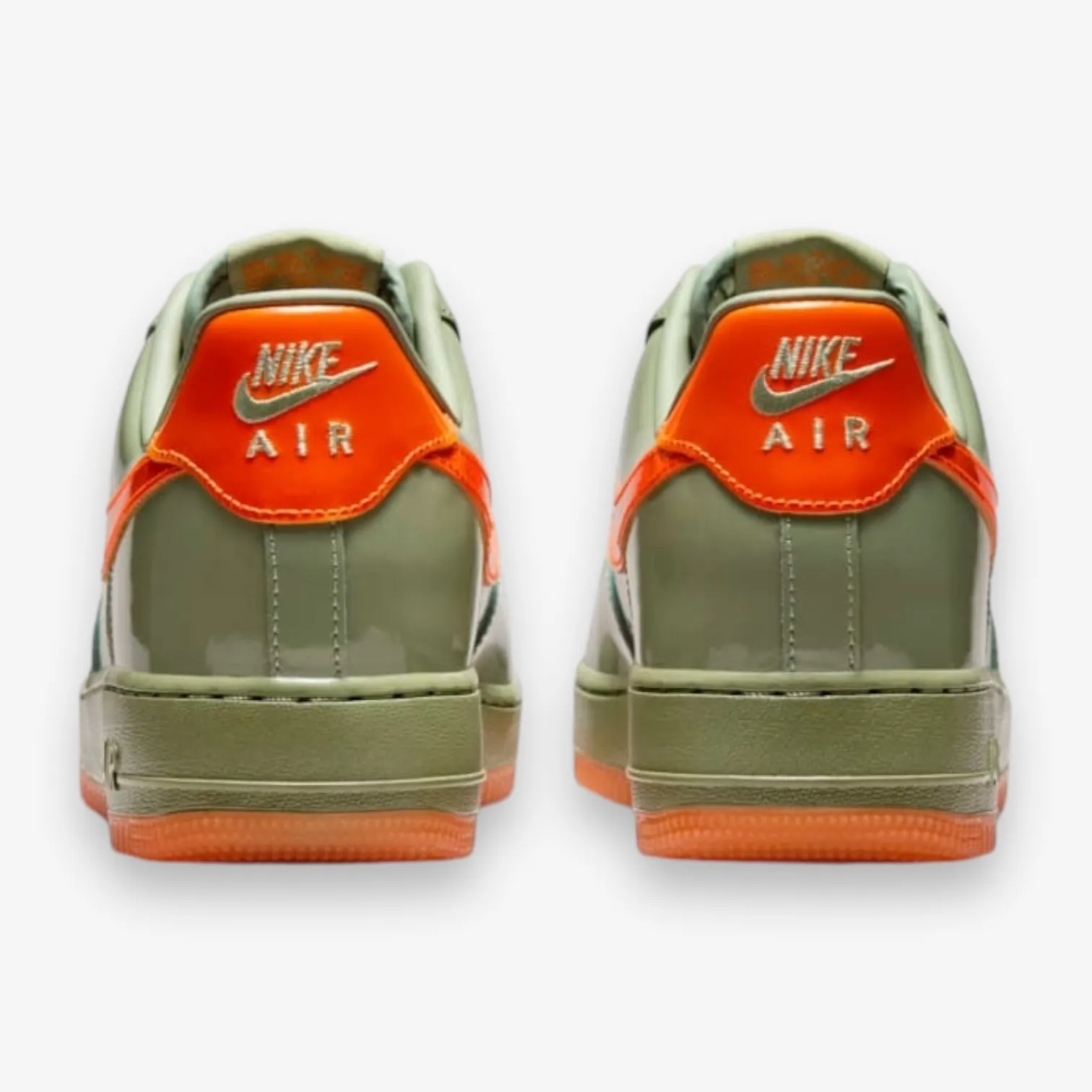 Nike Air Force 1 '07 Premium Oil Green Safety Orange HJ9118-386