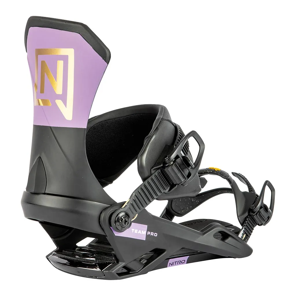 Nitro 2024 Team Pro Bindings - Purple/Black/Gold - Medium