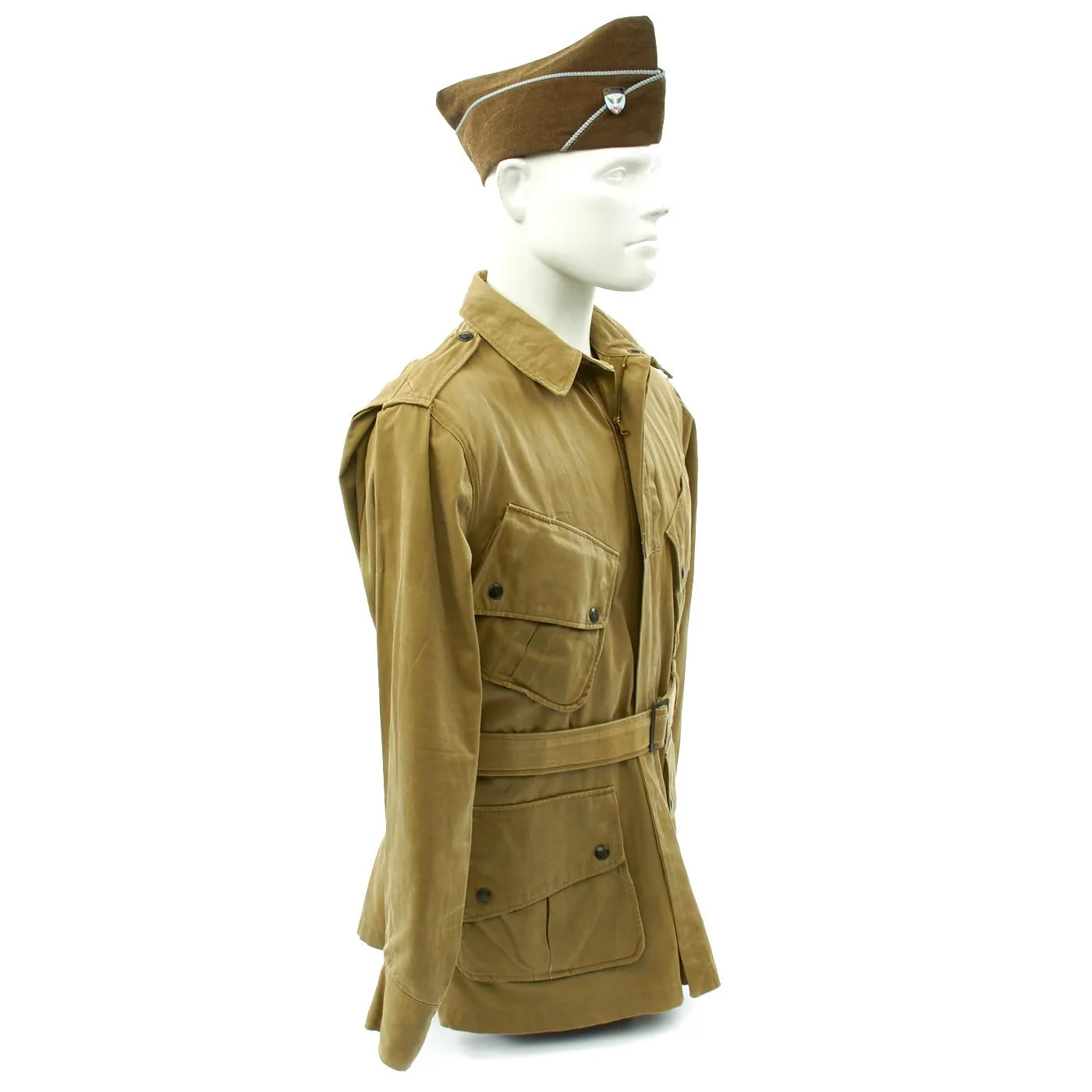 Original U.S. WWII D-Day 501 PIR Named M1942 Paratrooper Jacket Grouping - Sergeant Plisevich