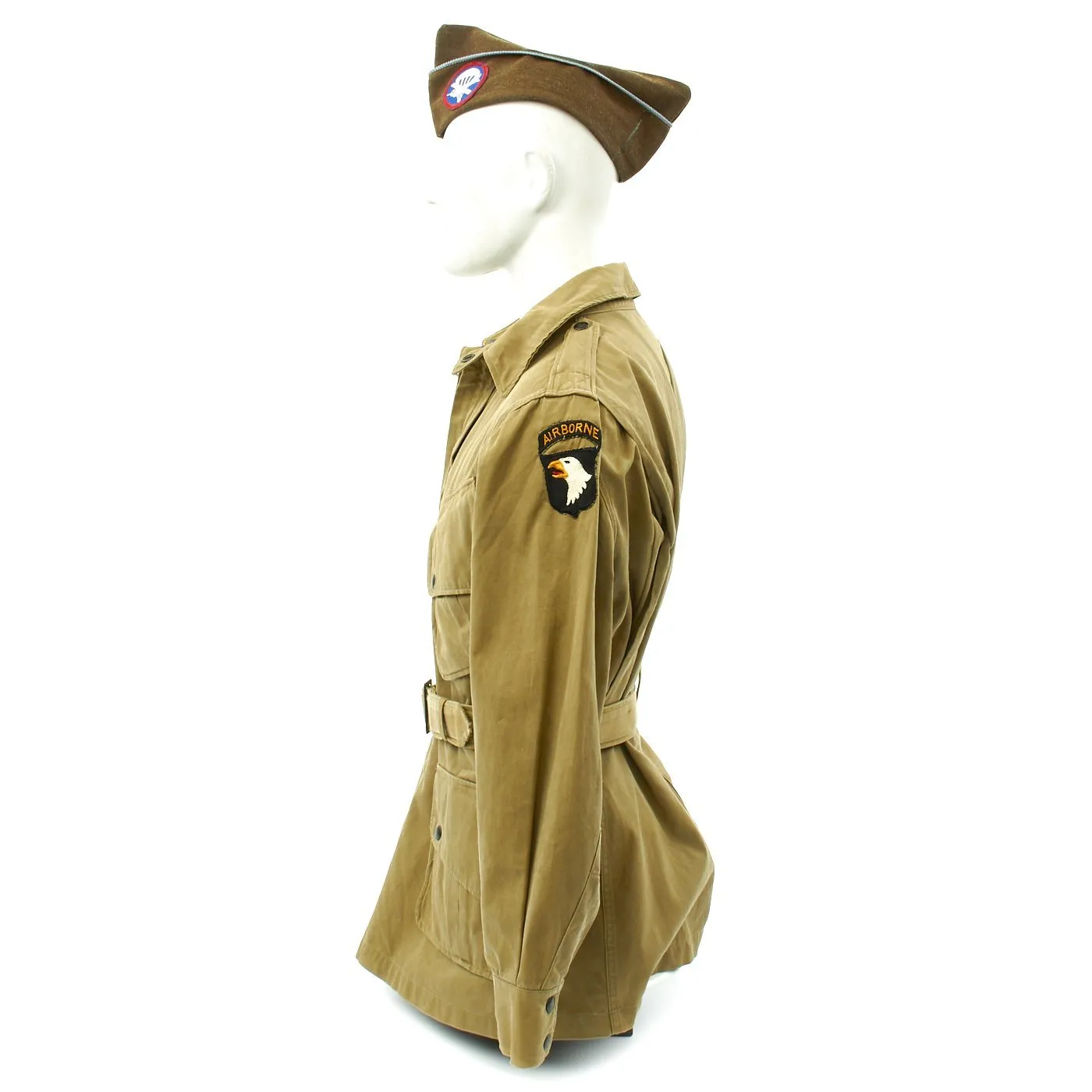 Original U.S. WWII D-Day 501 PIR Named M1942 Paratrooper Jacket Grouping - Sergeant Plisevich