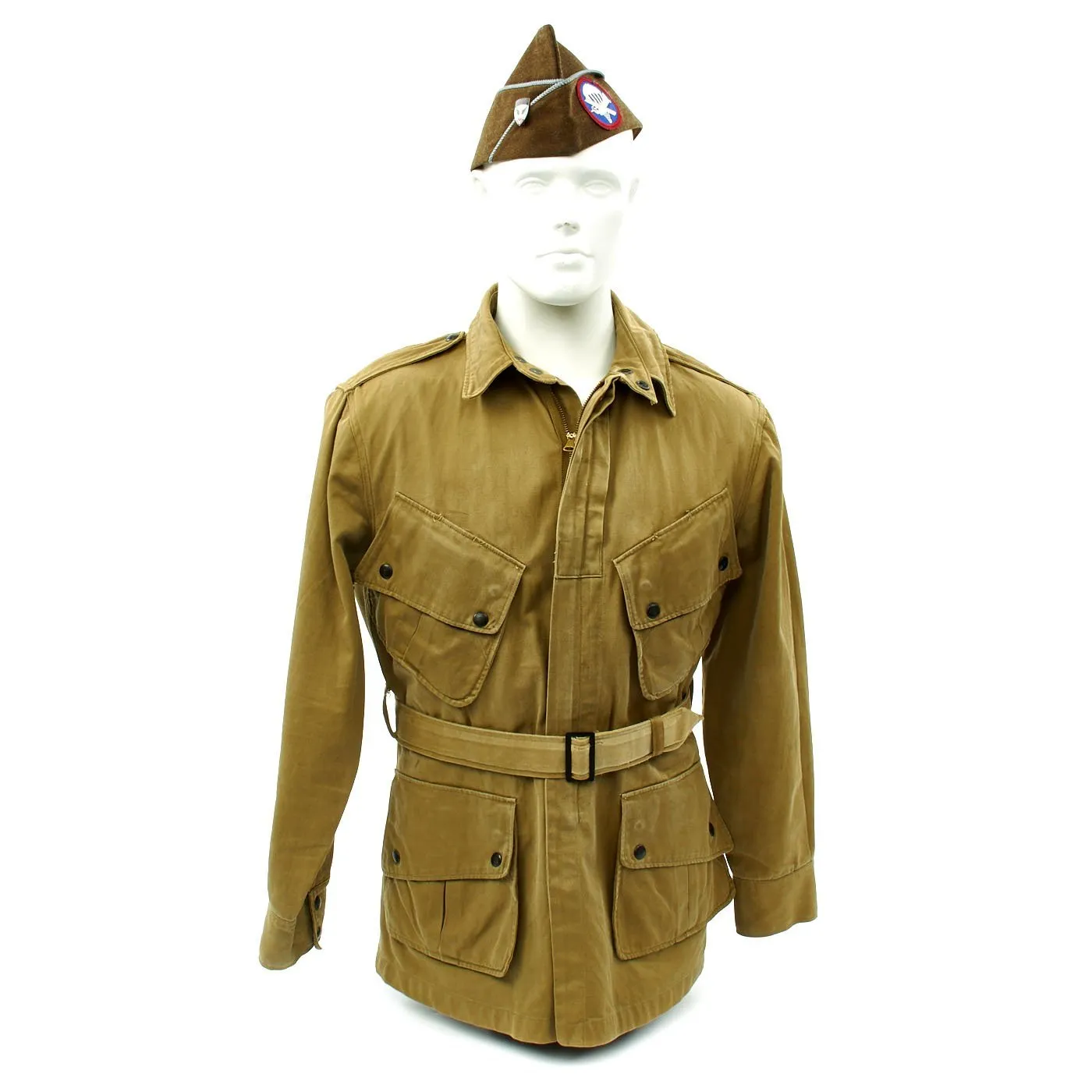 Original U.S. WWII D-Day 501 PIR Named M1942 Paratrooper Jacket Grouping - Sergeant Plisevich