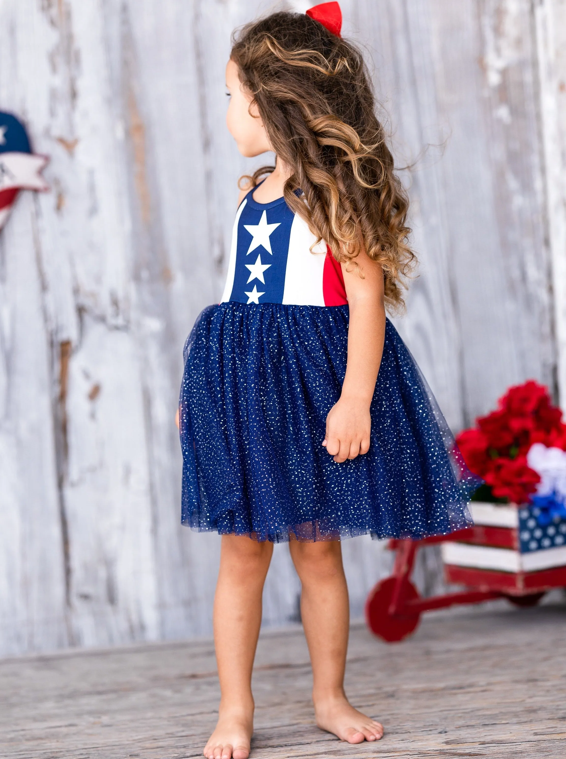 Patriotic Princess Sparkle Tutu Dress