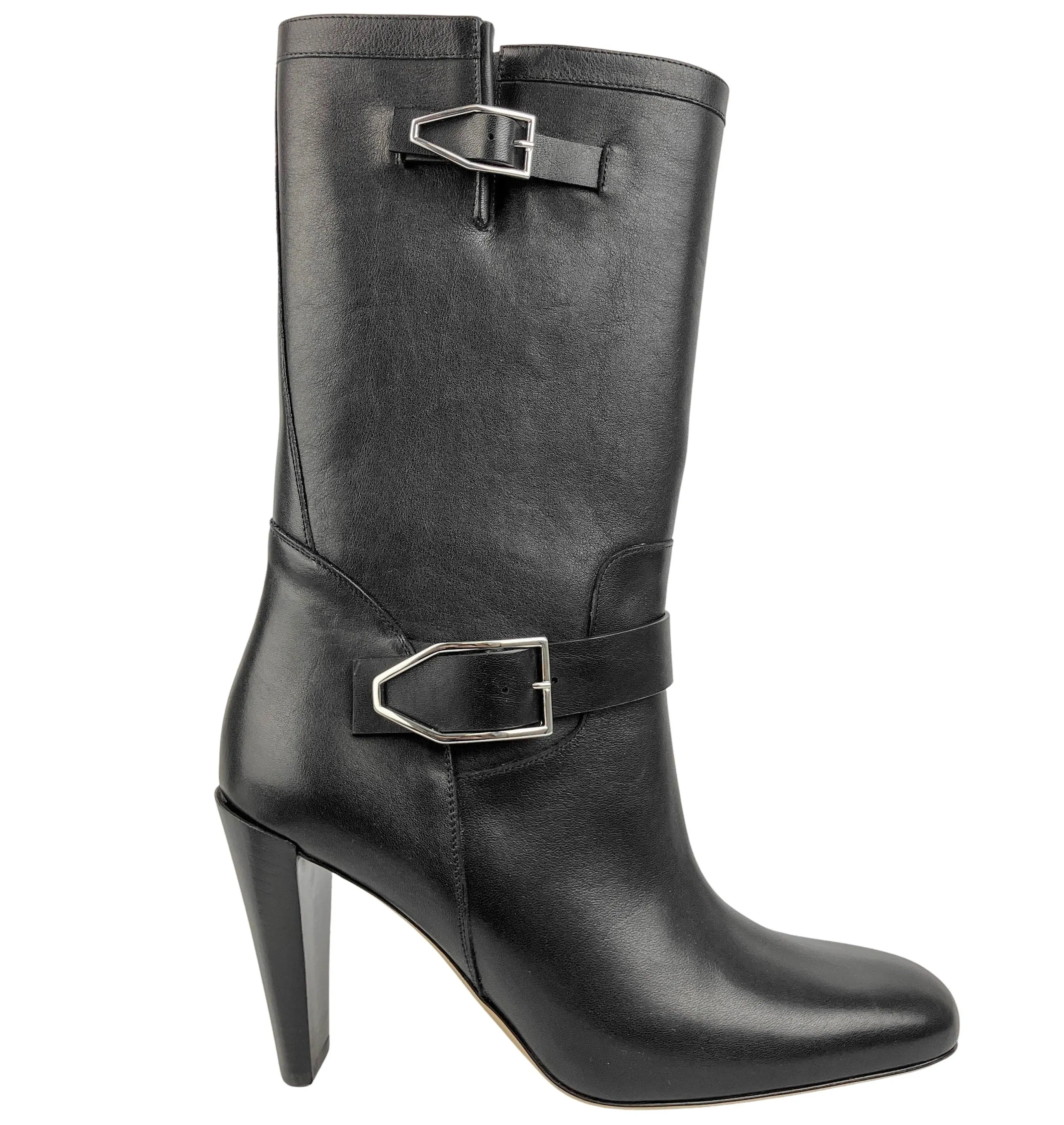 Paul Andrew Biker Boots in Black