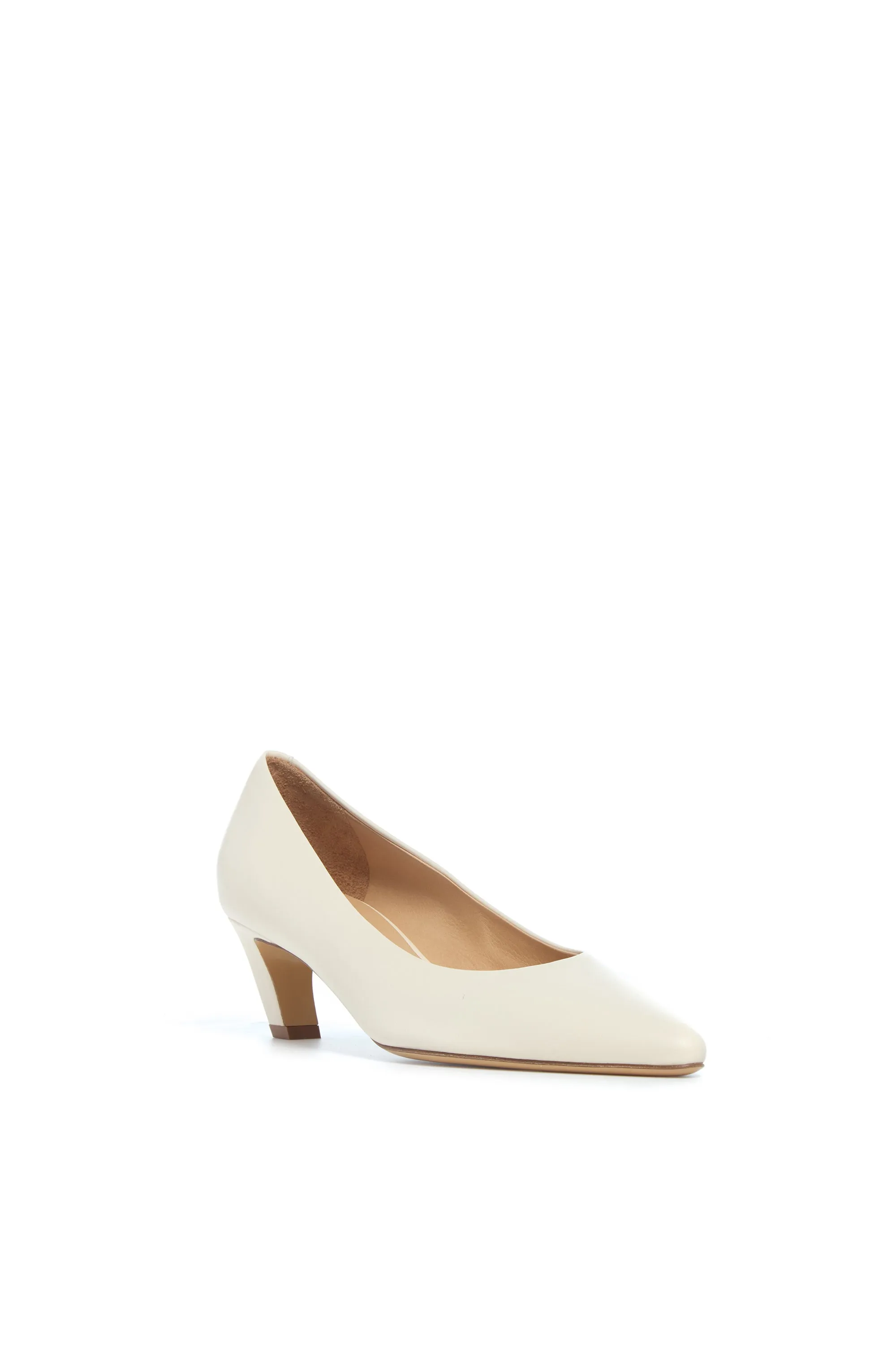 Peggy Pump in Cream Nappa Leather