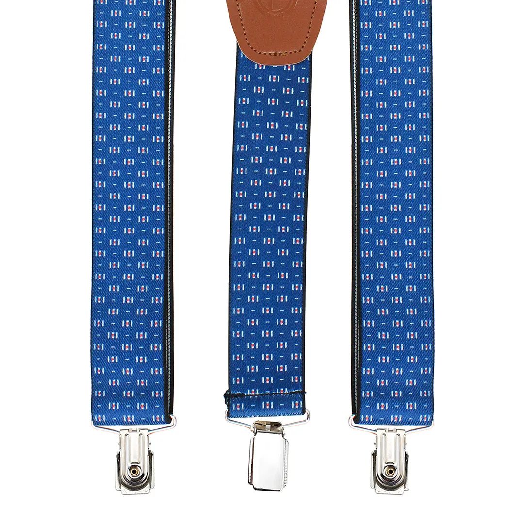 Peluche Geometry Pattern Suspender For Men