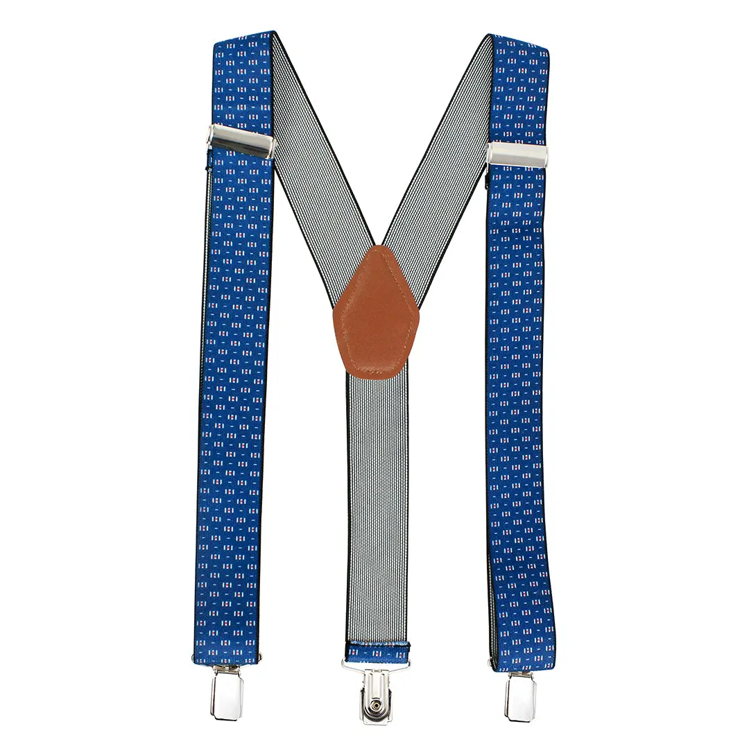 Peluche Geometry Pattern Suspender For Men