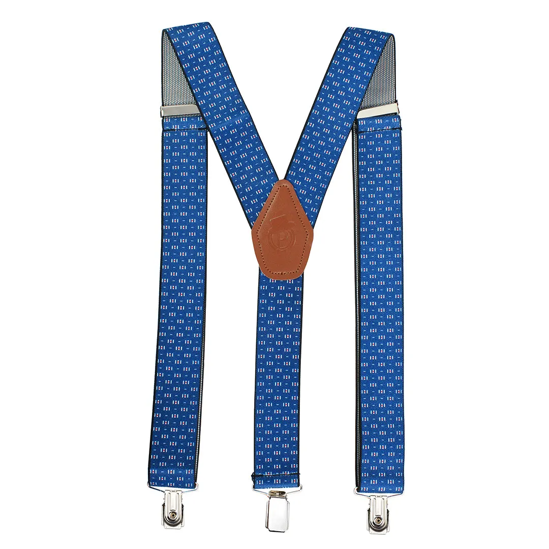 Peluche Geometry Pattern Suspender For Men