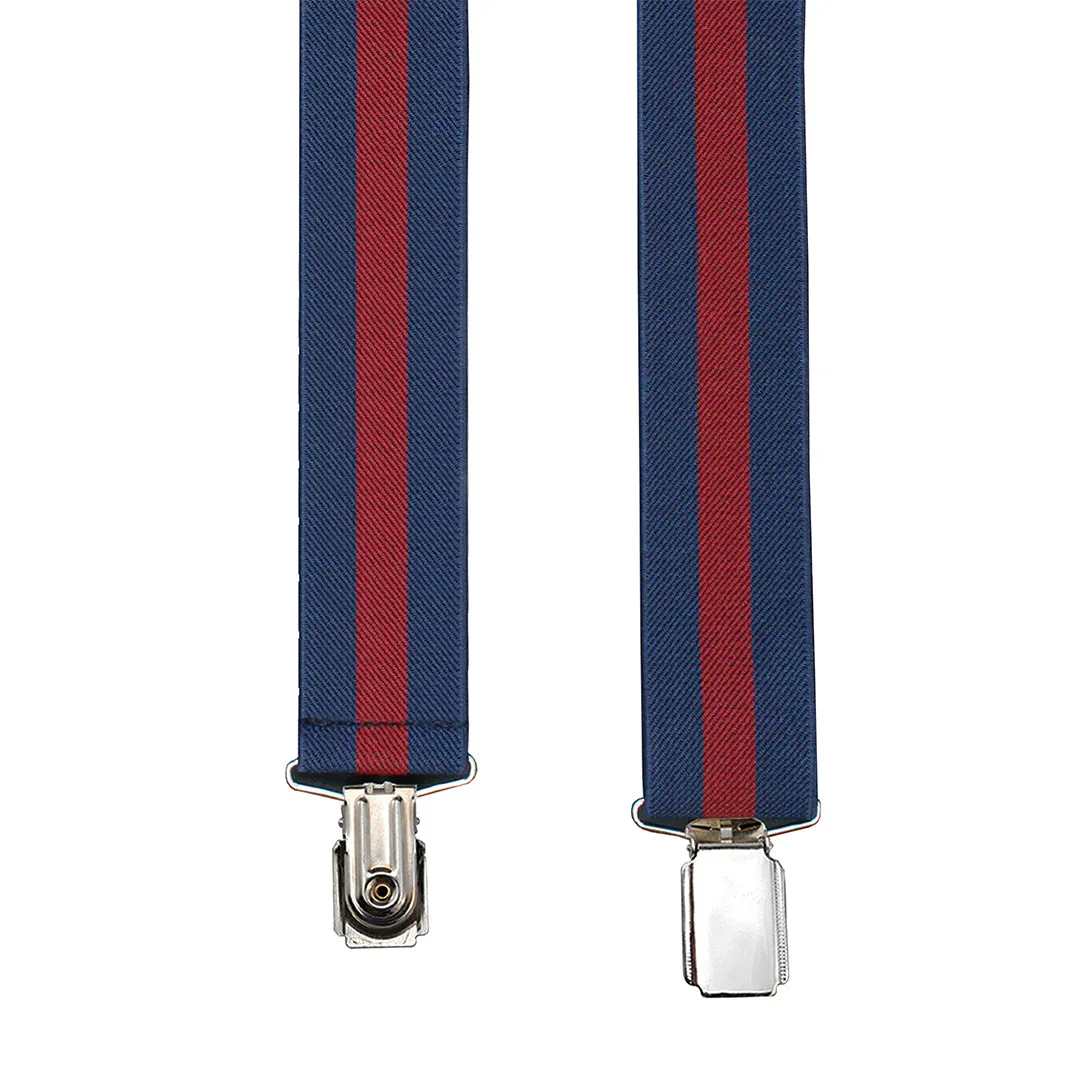 Peluche Striped Fantasy Blue Suspender (3.5cm width)