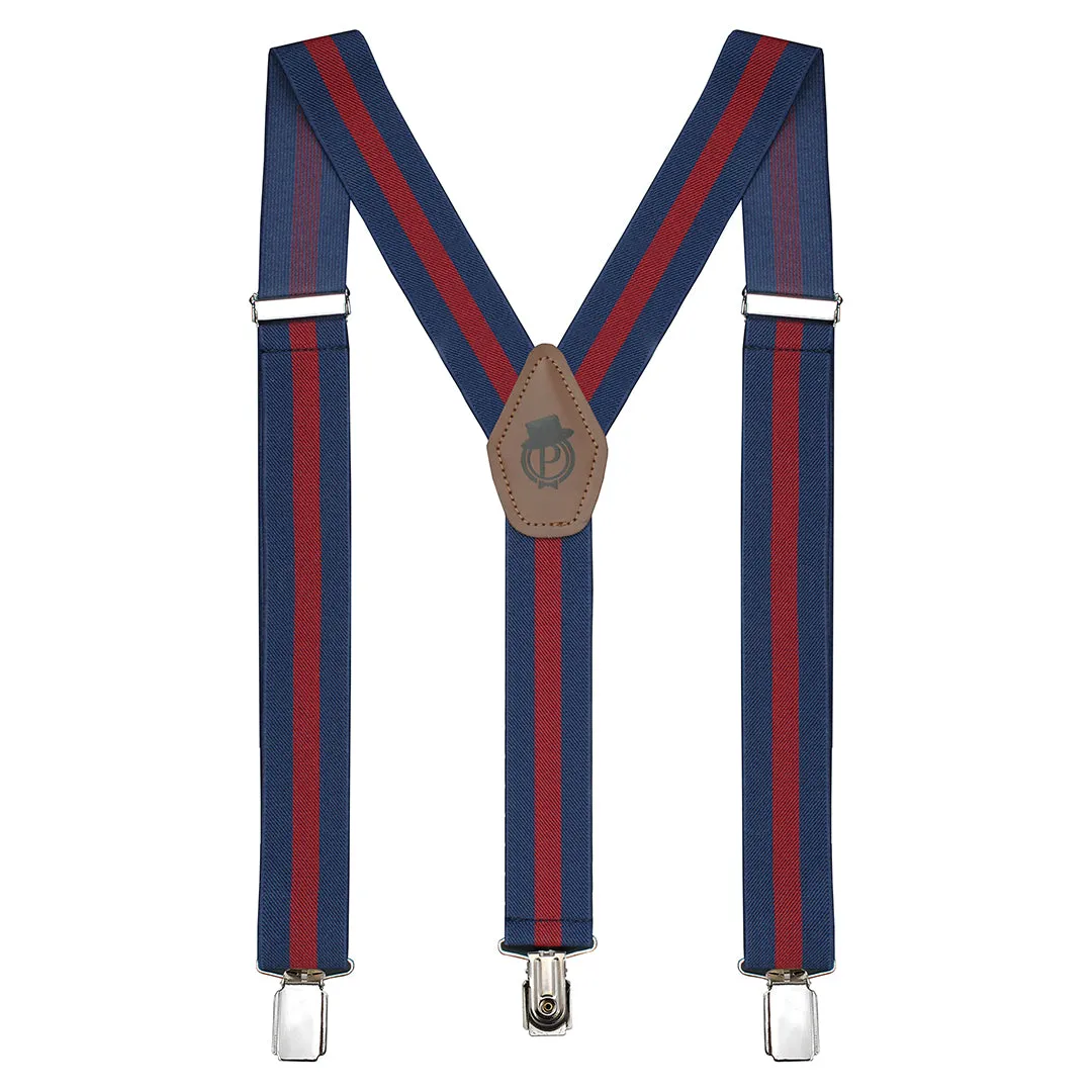 Peluche Striped Fantasy Blue Suspender (3.5cm width)