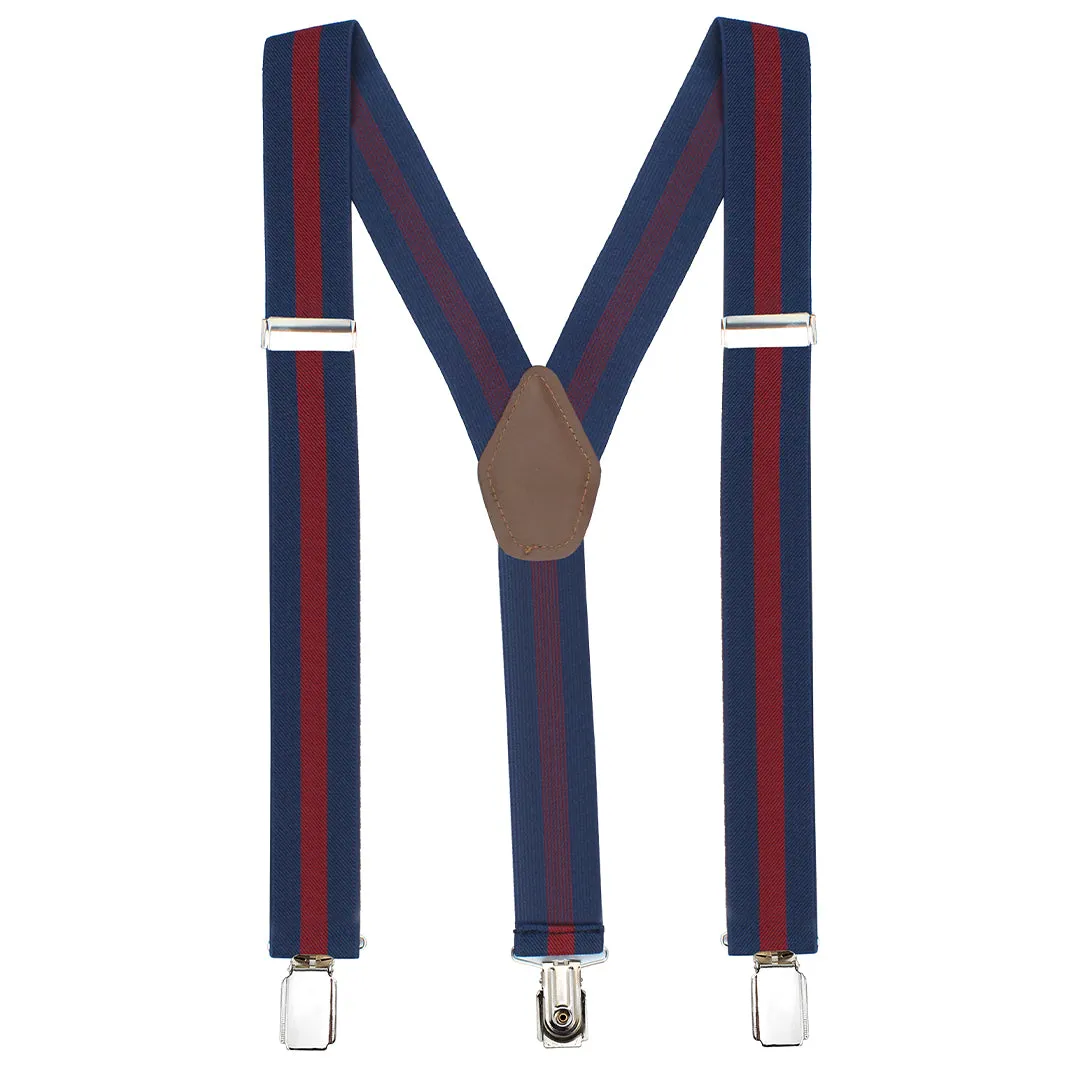 Peluche Striped Fantasy Blue Suspender (3.5cm width)