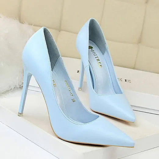 Pointed Toe Stiletto Heel Women's Wedding Shoes - 4.13inch