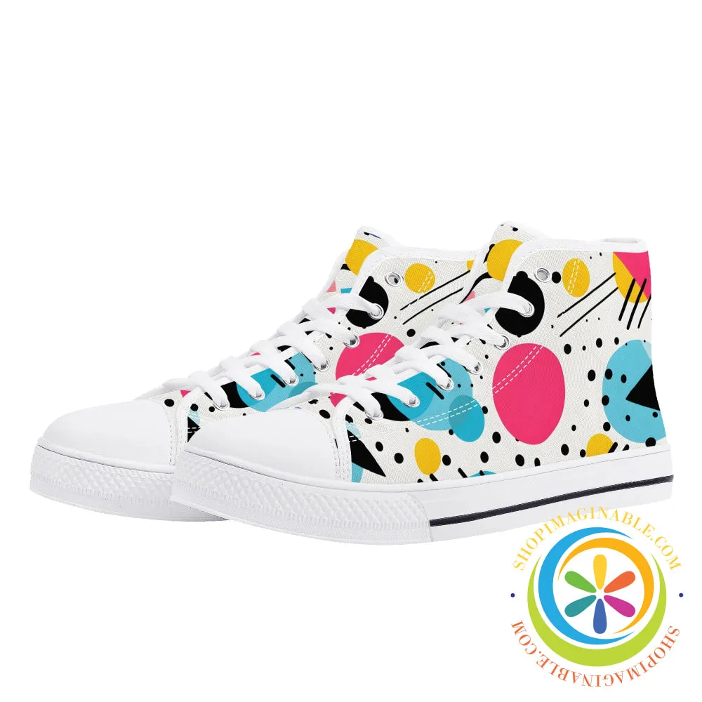 Pop Art Pop Ladies High Top Canvas Shoes